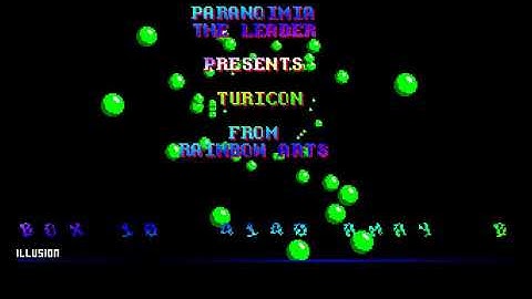 Paranoimia   Turrican mp4 HYPERSPIN AMIGA INTRO CRACKTRO DEMO COMMODORE NOT MINE VIDEOS