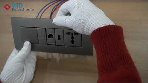 VTD Smarthome I Hướng dẫn lắp đặt CTOC Vimar Arke 7 module