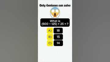 Math quiz for Geniuses #quickmindtest #mathquiz #braingames #maths #mathtest #riddles #mathematics