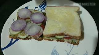 Cheesy Veg Sandwich recipe / Cheese Sandwich recipe