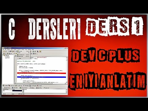 C DERSLERİ EN DETAYLI VE EN AÇIKLAYICI ANLATIM 1.BÖLÜM DEV C++ PLUS VE MERHABA DÜNYA  YAZIMI