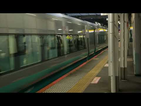 E657系カツK17編成フレッシュひたち緑(グリーンレイク)塗装上野駅発車