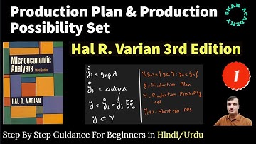 Production Plan and Production Possibility Set| Hal R. Varian 3rd Edition Chapter 1| Technology