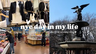 NYC DAY IN MY LIFE | GROCERIES, SHOPPING, READING LIST, JOURNALING AND MORE