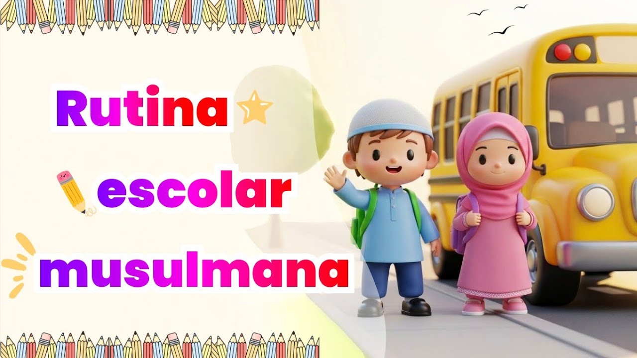 Rutina Escolar Musulmana para Niños _ Un Día con Omar y Laila 