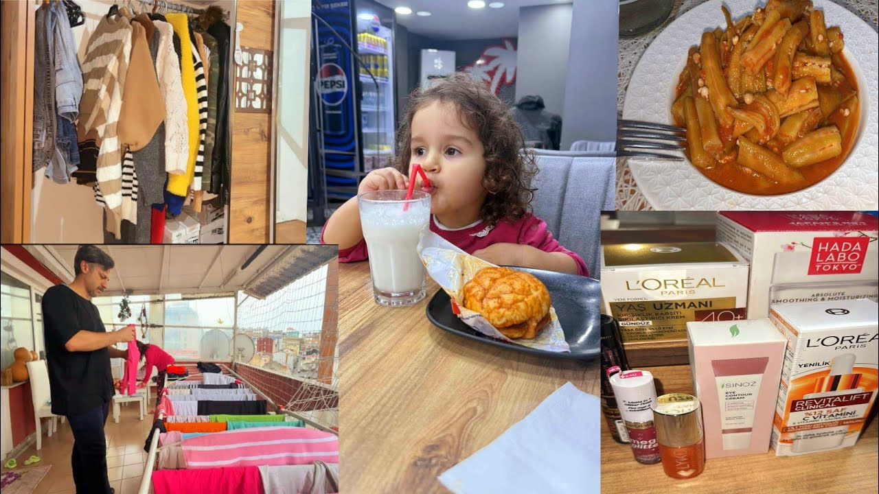 فلوق عفوي مع نسيبكم التركي🇹🇷🇩🇿 من قلب البيت،مشترياتي للعناية بالبشرة.