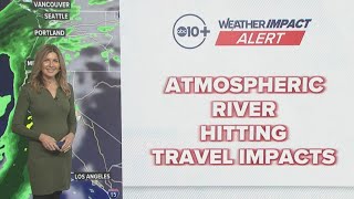 Atmospheric River Brings Rain And Travel Delays In California
