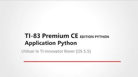 Utiliser le TI-Innovator™ Rover avec l