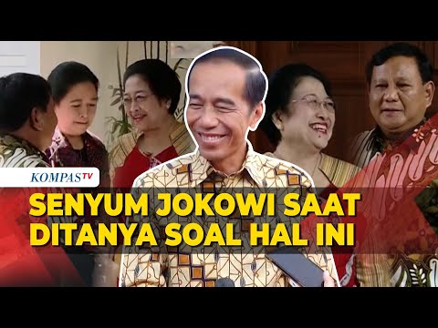 Gestur Jokowi Saat Ditanya Ikut Mendorong Pertemuan Megawati-Prabowo @kompastv