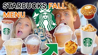 trying the entire starbucks fall menu