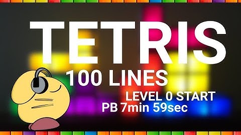 TETRIS (NES) 100 Lines Level 0 Start PB 7:59