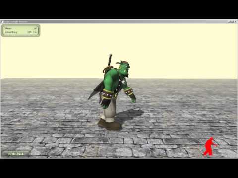 OpenNI Ogre3D Sinbad example using Kinect