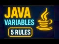 Variables In Java: 5 Rules Explained 🔥 | After JDK + Eclipse Setup
