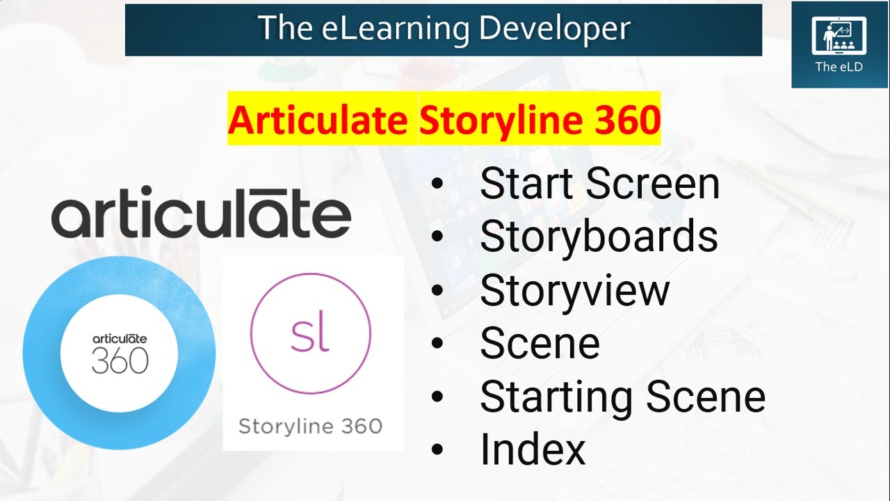 Start Screen, Storyboards, Storyview, Scene, Starting Scene and Index ...