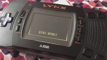 Video of a virus discovered infecting homebrew Atari Lynx games