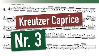 Rodolphe Kreutzer - 42 Studies or Caprices for the violin - No. 3