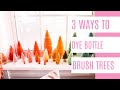3 ways to dye bottle brush trees