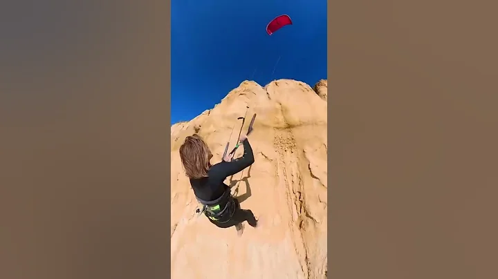 Cliffhanger. When kiting meets rock climbing | Den...