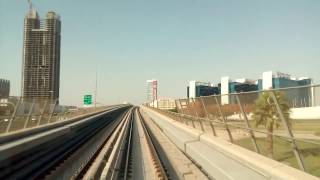 Dubai metro 2016 - red line - driver's view - Dubai Internet City to Sharaf DG