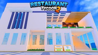 ROBLOX | How To Build A Modern Minimalist White Castle Restaurant (SPEEDBUILD) | Restaurant Tycoon 2