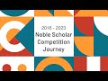 Noble scholar competition journey over the years  usg education