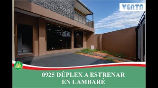 DUPLEX A ESTRENAR EN LAMBARE (DPTO. CENTRAL, PARAGUAY)