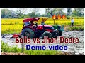 Solis 5015 4wd vs Jhon Deere 5050 D Competition Demo Video #Solis 🔥💪