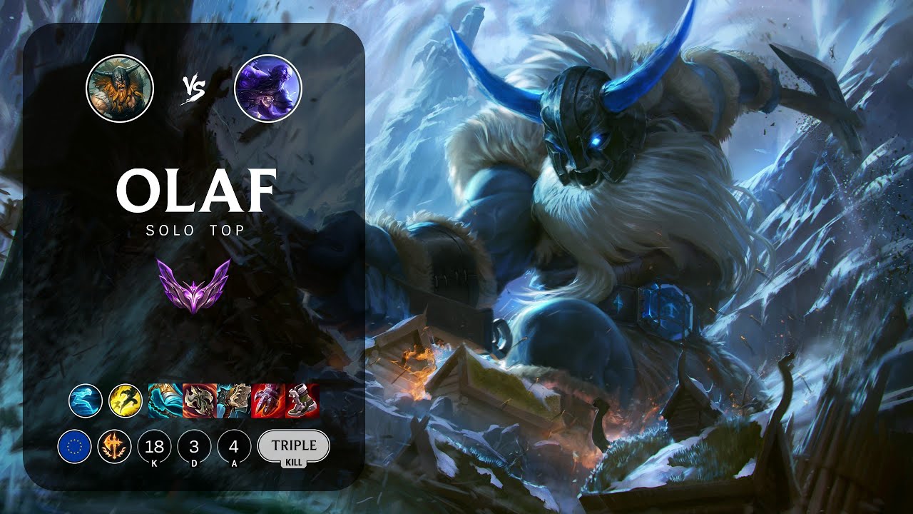 Olaf Top vs Ryze - EUW Master Patch 13.10