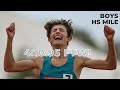 HUGE KICK from Leo Young in the boys Track Meet Mile!!! | In a time of 4:10.95