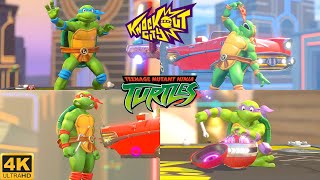 All TMNT Characters GAMEPLAY - Knockout City Season 7 (4K 60FPS)