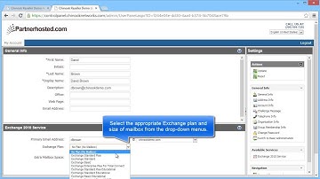 Add a new Mailbox using the Chinook Communications Control Panel