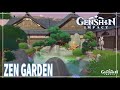 Genshin Impact Serenitea Pot | Zen Garden Courtyard |  Inazuma Main House