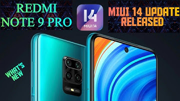 MIUI 14 New System Update Roll Out For Redmi Note 9 Pro | Miui 14 Global Update For Redmi Note 9 Pro