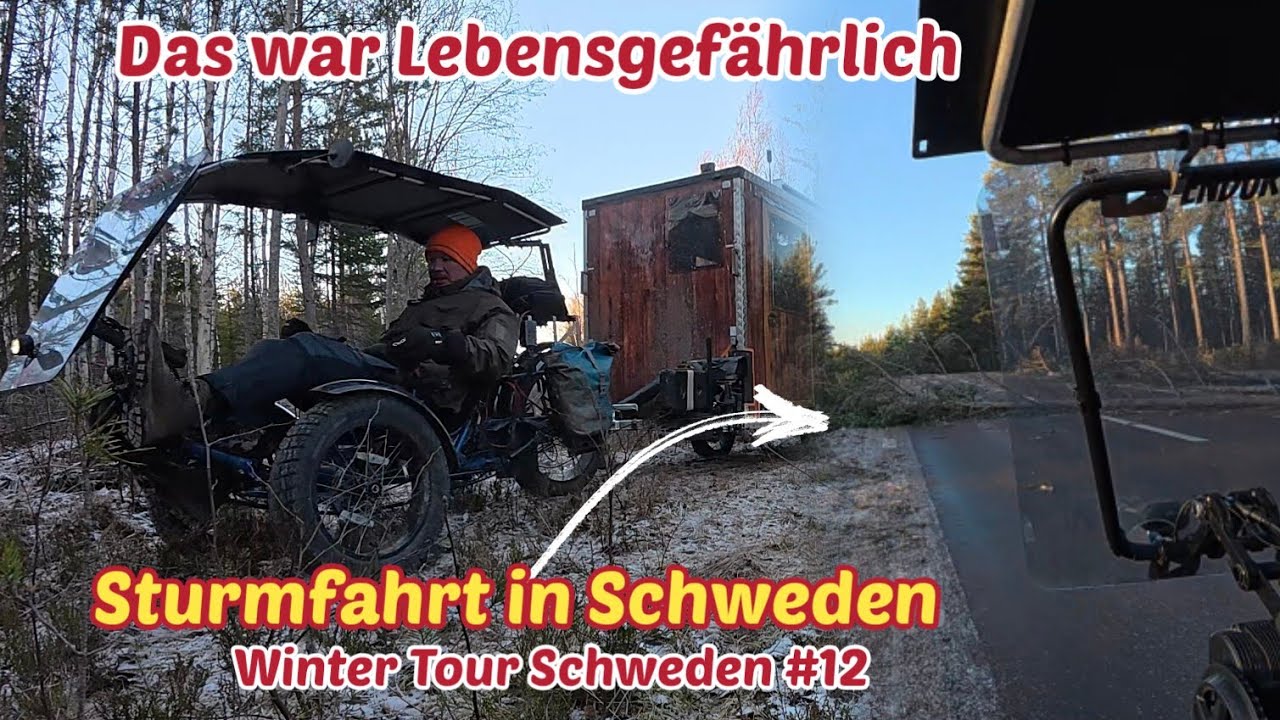 Fast vom Baum erschlagen/Sturm/Winter Tour #12