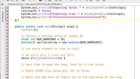 Lab 8: Initialization of array using a named constant