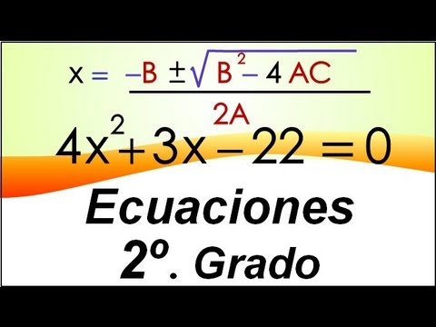 Ecuaciones De Segundo Grado Por Formula General Youtube