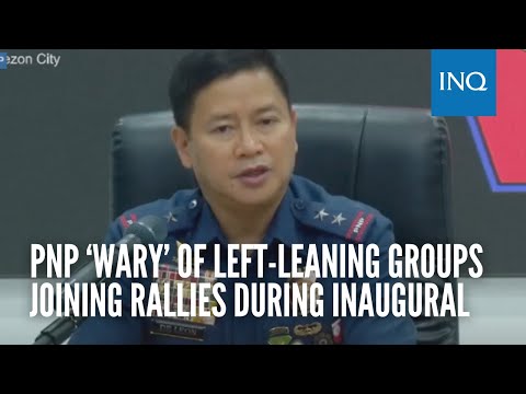 PNP says not against free speech, just ‘wary’ of left-leaning groups in rallies during inaugural