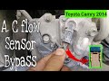 Toyota camry ac compressor  flow sensor bypass and  explained