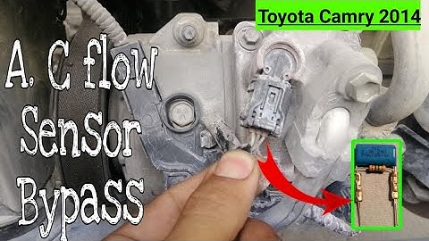 Toyota camry ac compressor  flow sensor bypass and  explained