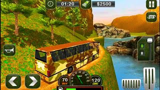 Army Bus Transporter Coach Fun - Android Gameplay । Army Bus Wala Game - Army Bus Driving 3D Game screenshot 2