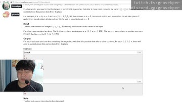 코드포스 풀이방송(Codeforces Round #631 ~Div1C) + A,B 즉석 풀이