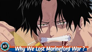 Why we Lost Marineford War?||One Piece Weekly || Explained in Hindi