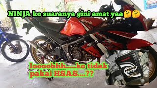 ninja suaranya seperti kenalpot bocor || ninja rr SE || ini penyebab dan cara perbaikanya