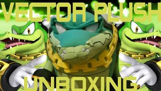 Vector the crocodile plush unboxing 