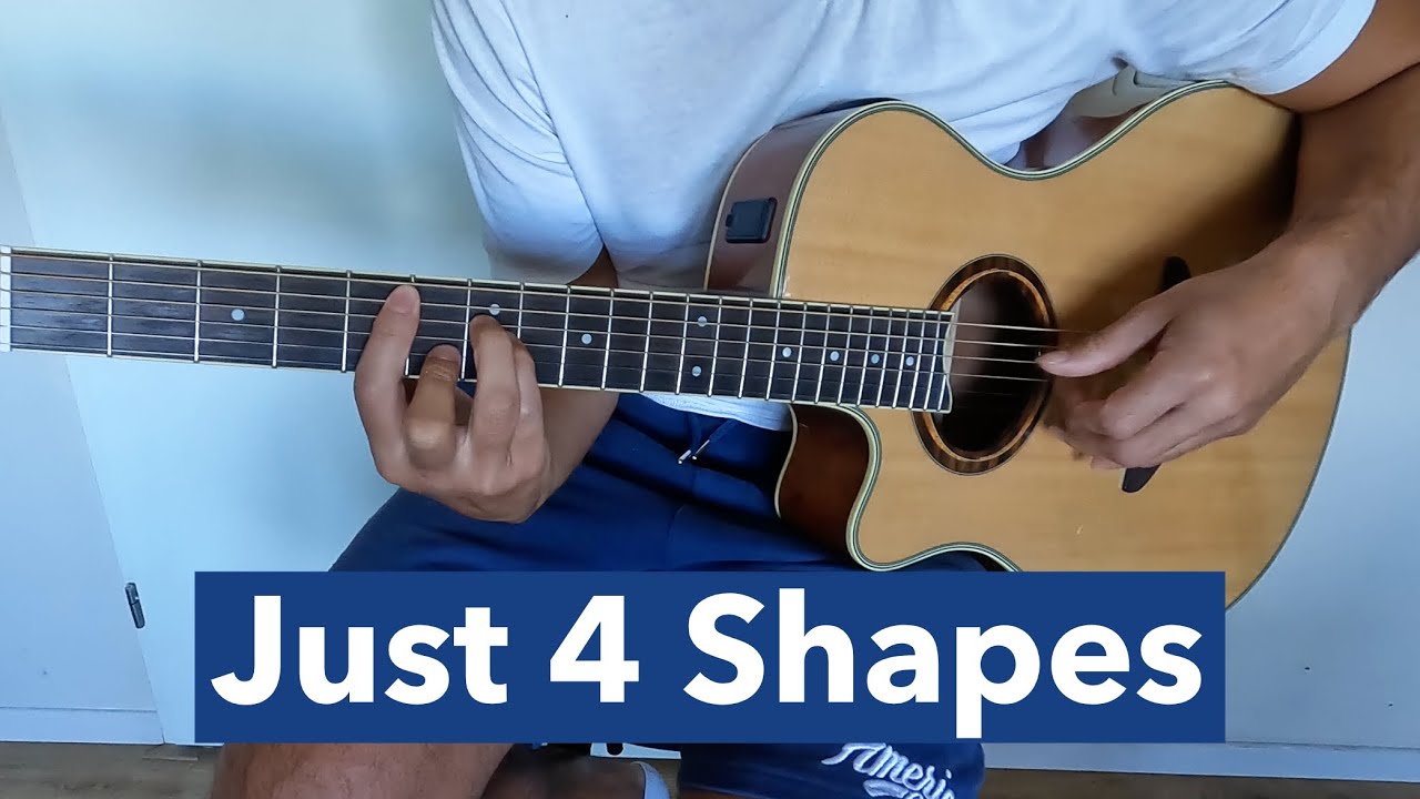 Learning The 4 Bar Chord Shapes YouTube