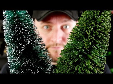 how-to-make-cheap-christmas-village-pine-trees-look-better