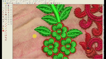 Embroidery designing tutorial on Wilcom software || Computer embroidery design traning.(pat-1)