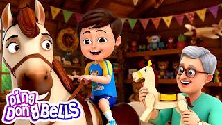 Lakdi ki Kathi - लकड़ी कि काठी | Popular Hindi Nursery Rhymes | Ding Dong Bells Animals