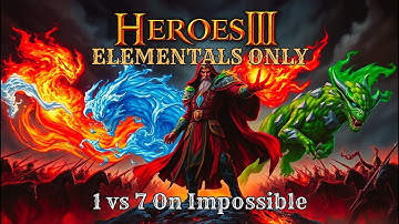Heroes of Might and Magic 3 Friday Challenge | ELEMENTALS ONLY - 1v7 on Impossible!!!
