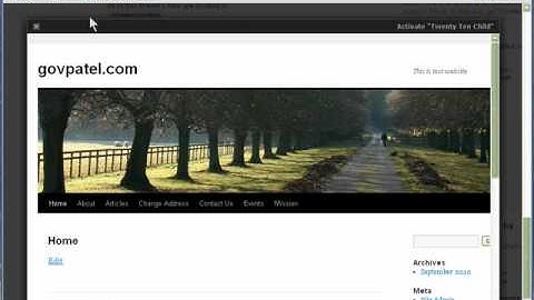 How To Create Child Theme And Add Secondary Menu in WordPress 3.0